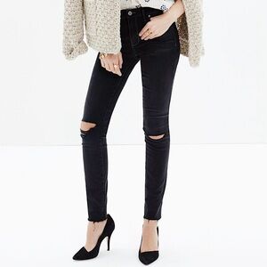 Madewell Women’s 9”‎ High Riser Skinny Jeans in Black Sea Size 27